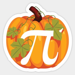 Pi Pumpkin Math Geek Teacher Thanksgiving Sticker